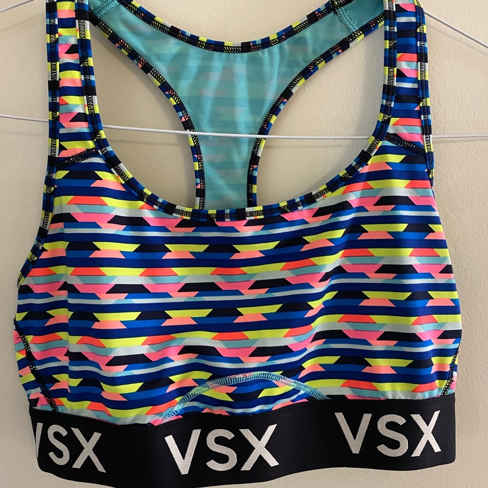 VSX Vibrant Striped Sports Bra